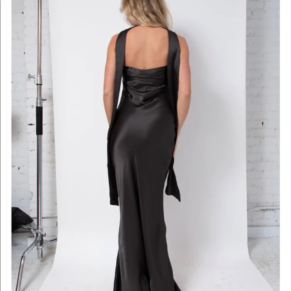 Dana Foley Classic Tube - Black Silk Dress - Picture 2 of 4